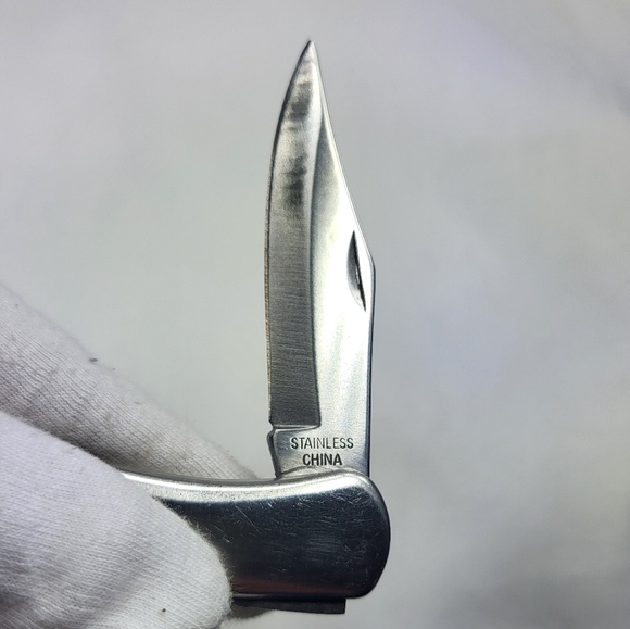 Silver Pocket Knife with Gold Accent - Picture 14 of 14